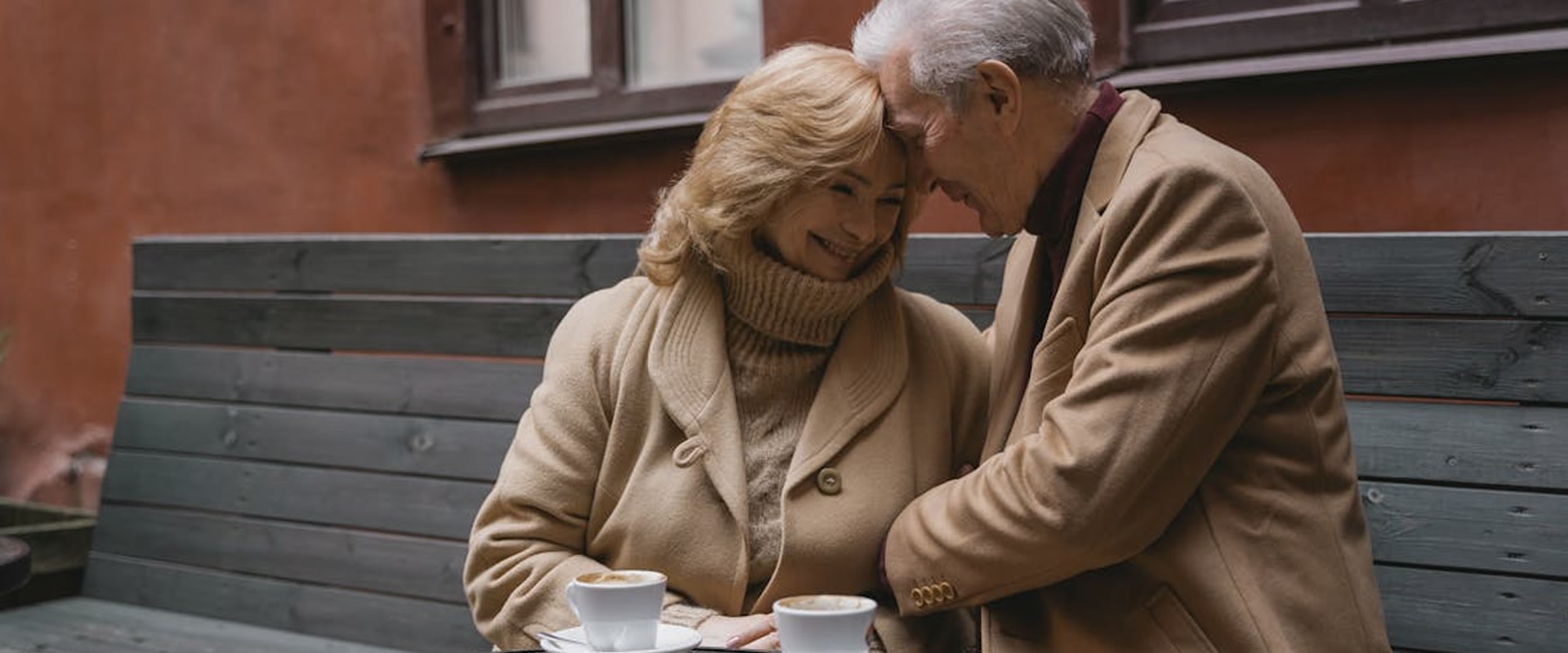 Happy senior couple in Hawes